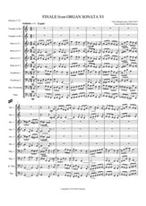 Finale from Organ Sonata #4 Brass Choir cover
